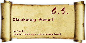 Otrokocsy Vencel névjegykártya